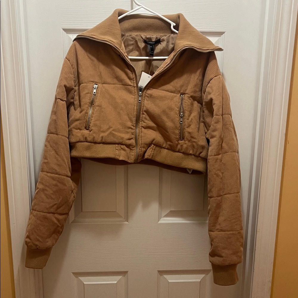 Forever 21 Brown Bomber Jacket